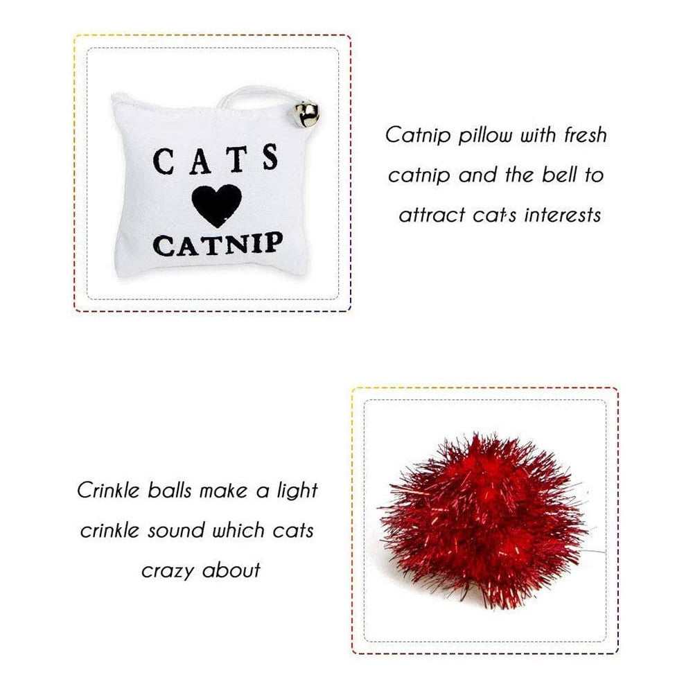 Juguete Interactivo Gato Pack 16 piezas