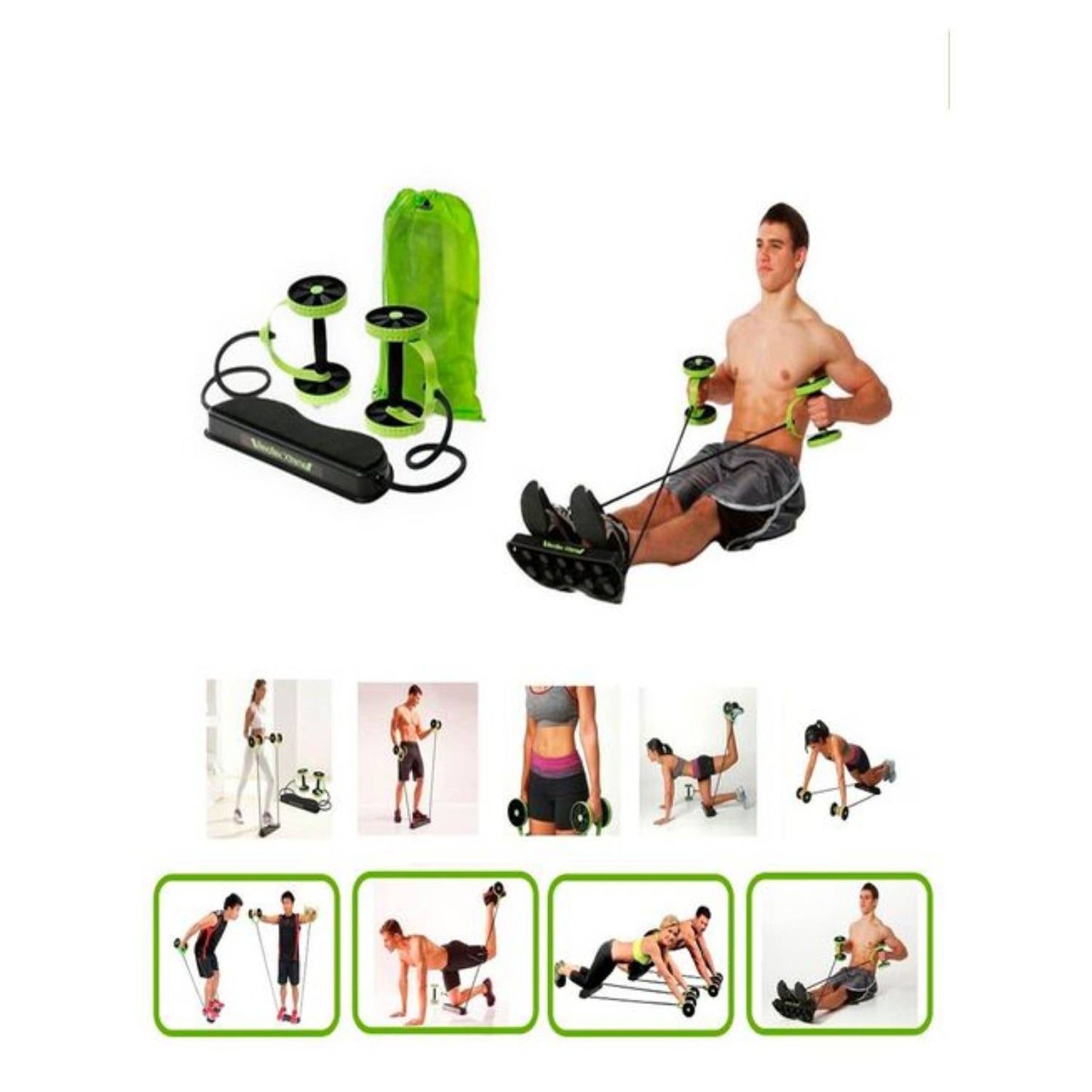 Maquina ejercicios abdominal banda elástica