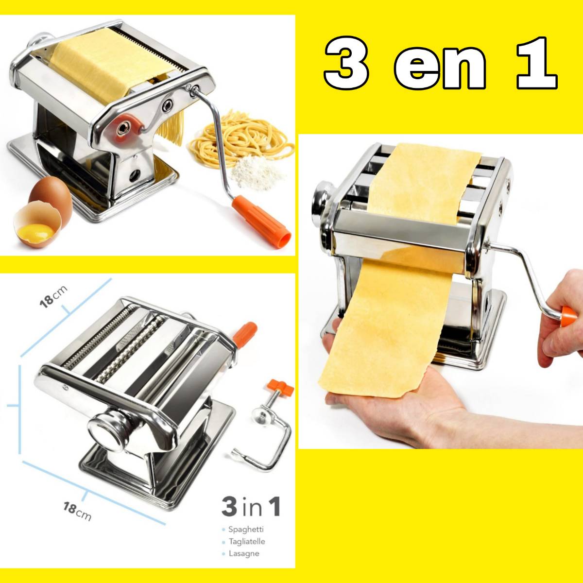 MAQUINA DE PASTAS 3 EN 1